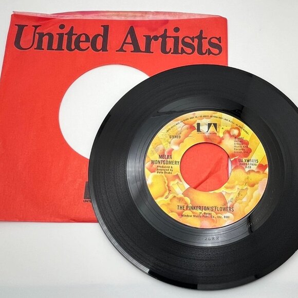 Melba Montgomery Angel of the Morning / The Pinkertons Flowers 45 Country 1977 - Picture 5 of 6